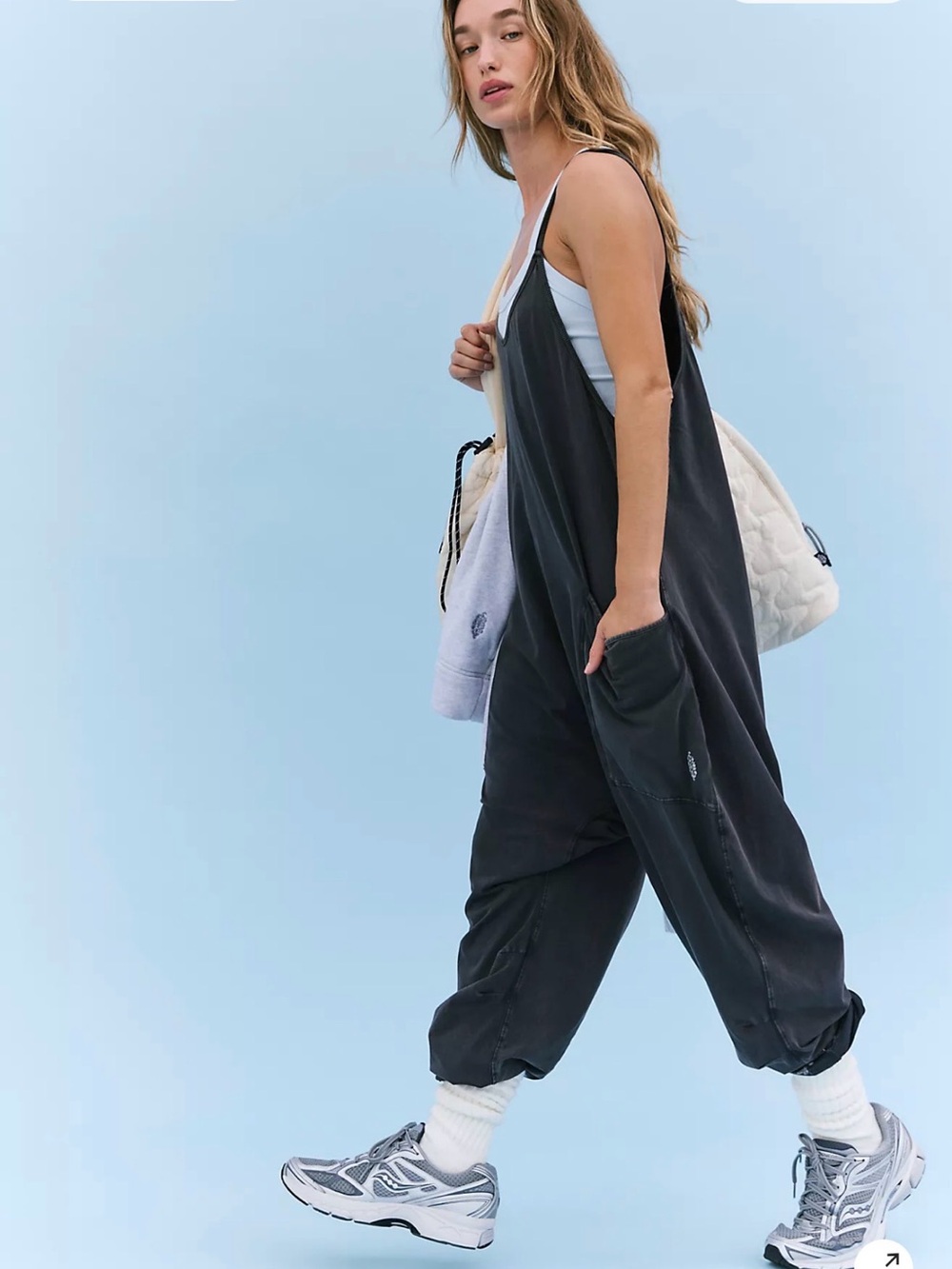Free People gray Cotton Tank Overalls - Picture 5 of 9